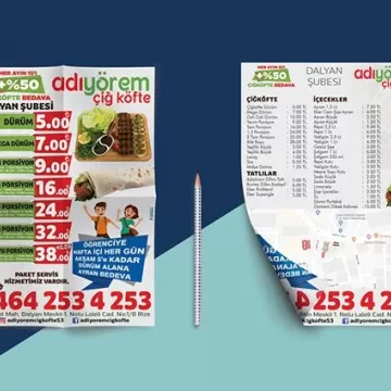 A4 ÇİFT YÖN BROŞÜR